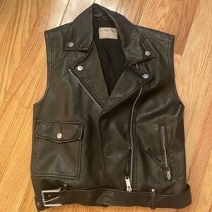 We the free leather vest